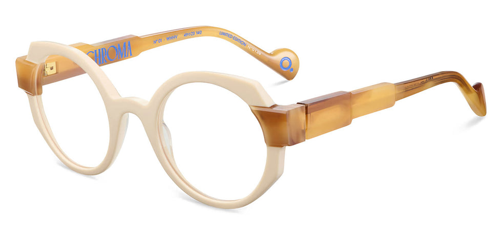 Etnia Barcelona® CHROMA N01 5 CHR001 49O WHHV - WHHV White/Havana Eyeglasses