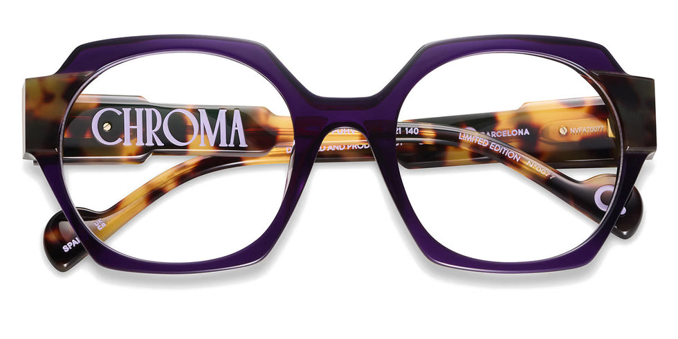 Etnia Barcelona® CHROMA N04 5 CHR004 53O PUHV - PUHV Purple/Havana Eyeglasses
