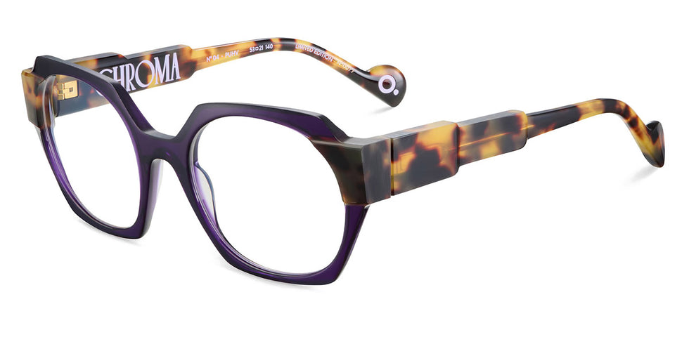 Etnia Barcelona® CHROMA N04 5 CHR004 53O PUHV - PUHV Purple/Havana Eyeglasses