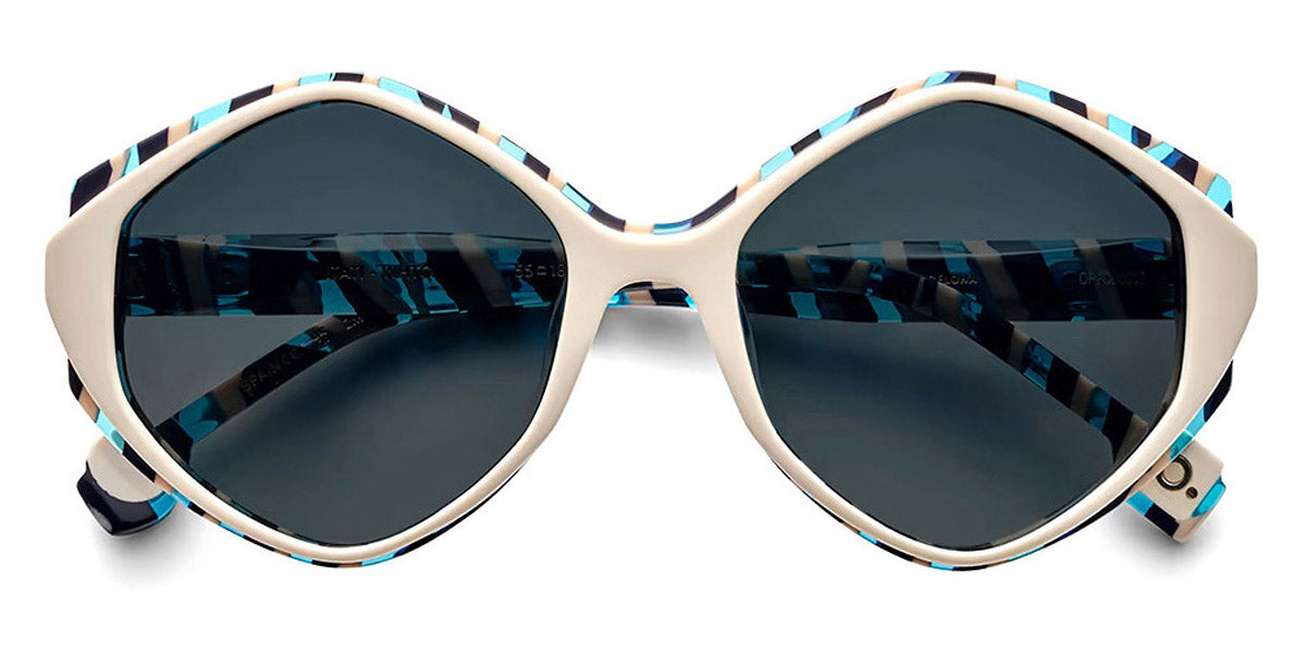 Etnia Barcelona® ITATI 5 ITATI 55S WHTQ - WHTQ White/Turquoise Sunglasses