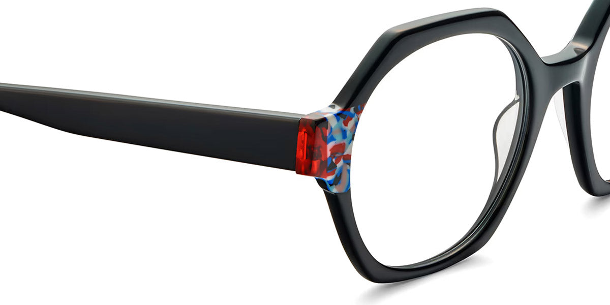 Etnia Barcelona® JUNO 5 JUNO 50O BKRD - BKRD Black/Red Eyeglasses