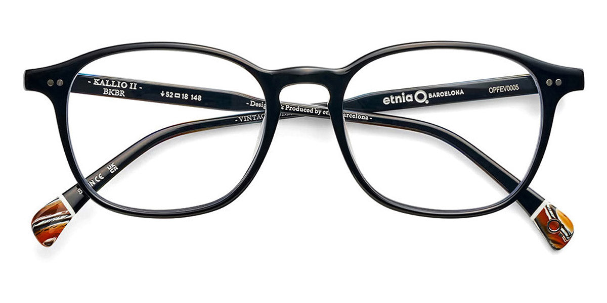 Etnia Barcelona® KALLIO III 5 KALLI3 52O BKBR 52 - BKBR Black/Brown Eyeglasses