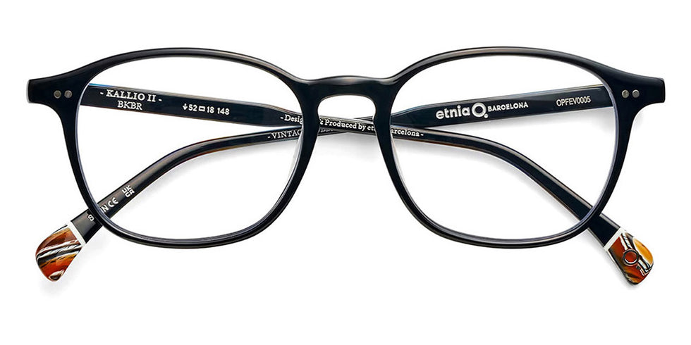 Etnia Barcelona® KALLIO III 5 KALLI3 52O BKBR 52 - BKBR Black/Brown Eyeglasses