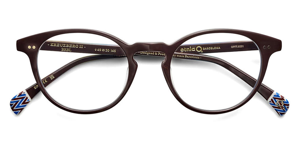 Etnia Barcelona® KREUZBERG III 5 KREUZ3 49O BRBL 49 - BRBL Brown/Blue Eyeglasses