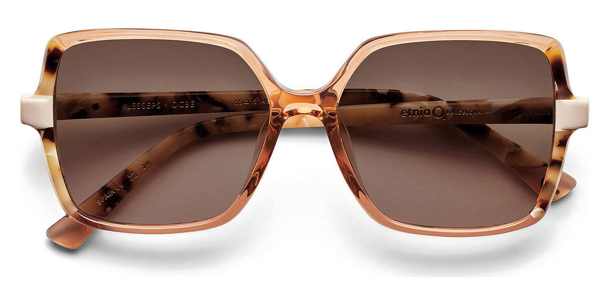 Etnia Barcelona® LESSEPS 5 LESSEP 55S OGBE - OGBE Orange/Brown Sunglasses