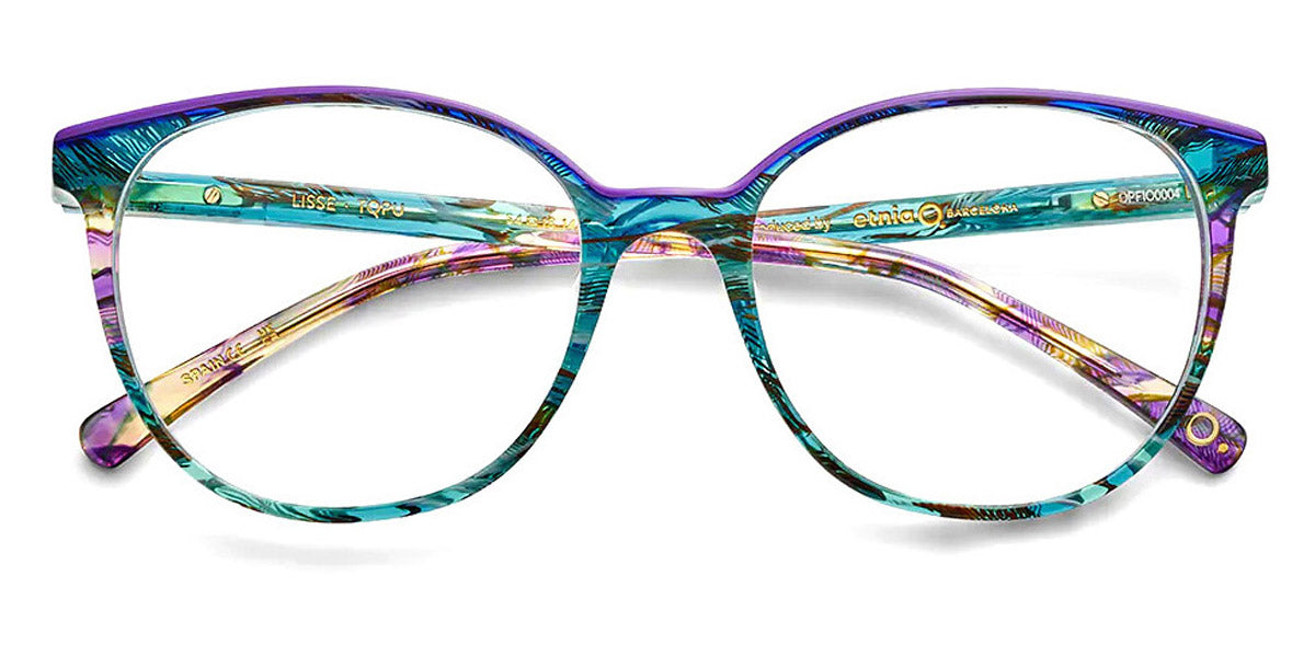 Etnia Barcelona® LISSE 5 LISSE 54O TQPU - TQPU Turquoise/Purple Eyeglasses