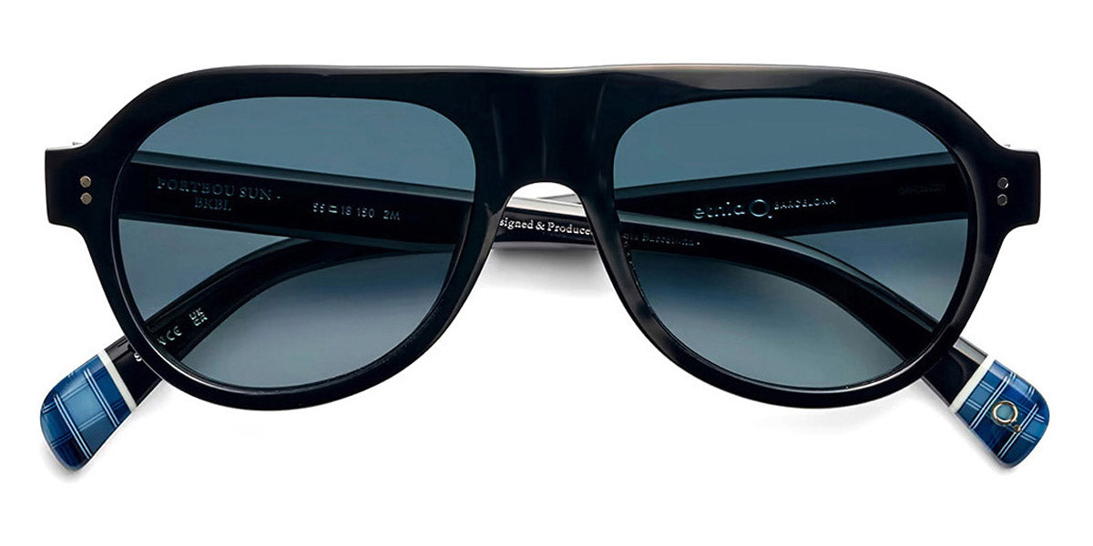 Etnia Barcelona® PORTBOU SUN 5 PORTBO 55S BKBL - BKBL Black/Blue Sunglasses