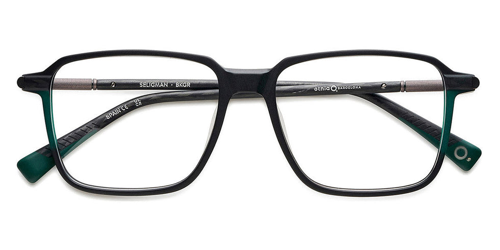 Etnia Barcelona® SELIGMAN 5 SELIGM 53O BKGR - BKGR Black/Green Eyeglasses