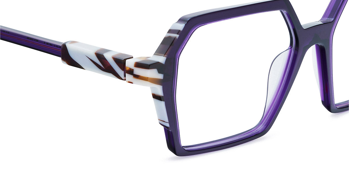 Etnia Barcelona® TOLOSA 5 TOLOSA 51O PUZE - PUZE Purple/Zebra Eyeglasses
