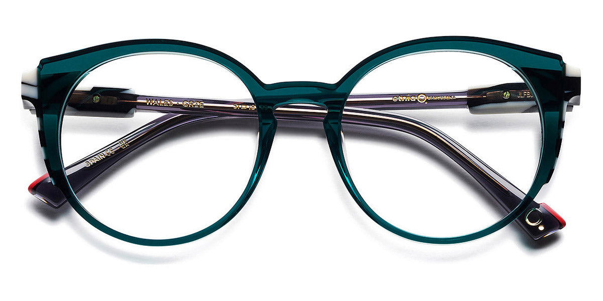 Etnia Barcelona® WALES 5 WALES 51O GRZE - GRZE Green/Zebra Eyeglasses