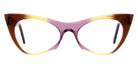 Andy Wolf® 5028 ANW 5028 3 53 - Brown/Yellow Eyeglasses