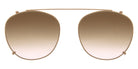 Andy Wolf® 5085 Sara Clip ANW 5085 Sara Clip 007 48 - Rosegold/Brown Sunglasses