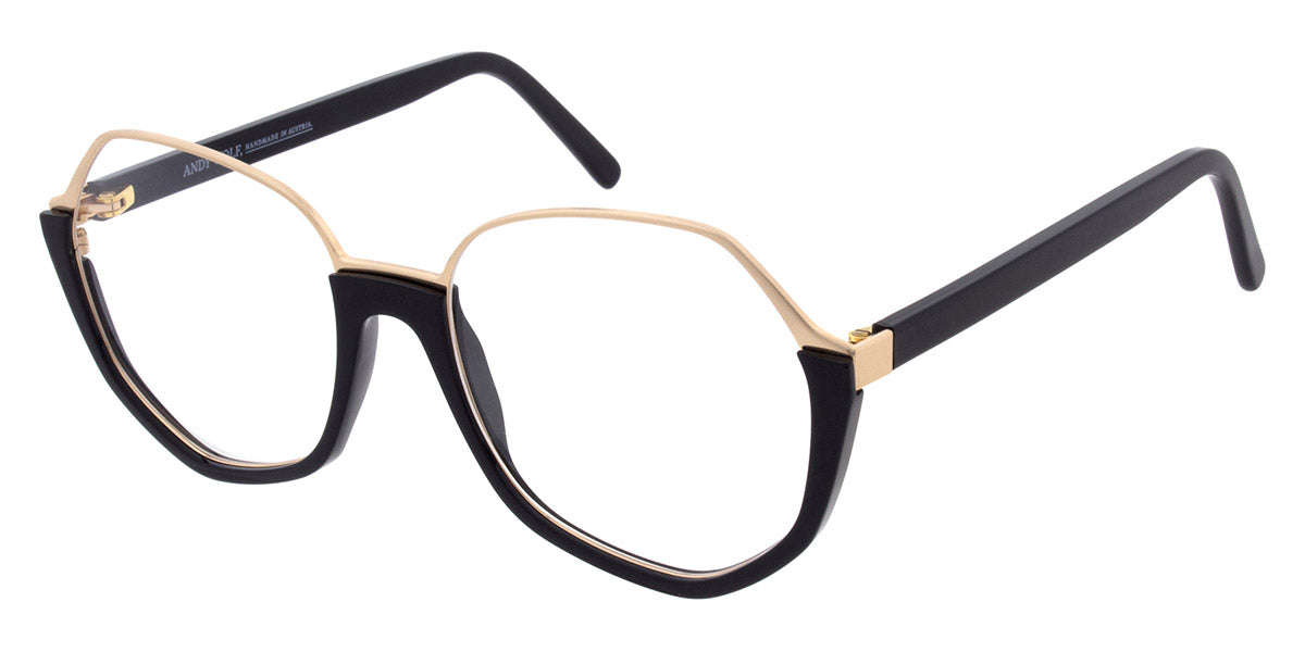 Andy Wolf® 5141 ANW 5141 01 56 - Black/Gold Eyeglasses