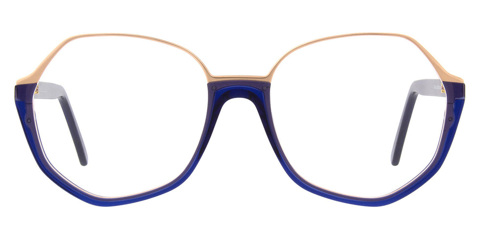Andy Wolf® 5141 ANW 5141 03 56 - Blue/Rosegold Eyeglasses