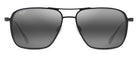 Maui Jim® Beaches 541-2M - Matte Black / Neutral Grey Sunglasses
