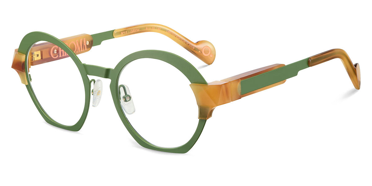 Etnia Barcelona® CHROMA N11 7 CHR011 51O GRYW - GRYW Green/Yellow Eyeglasses
