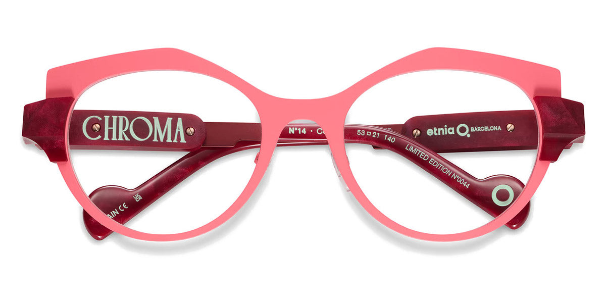 Etnia Barcelona® CHROMA N14 7 CHR014 53O COBX - COBX Red/Pink Eyeglasses