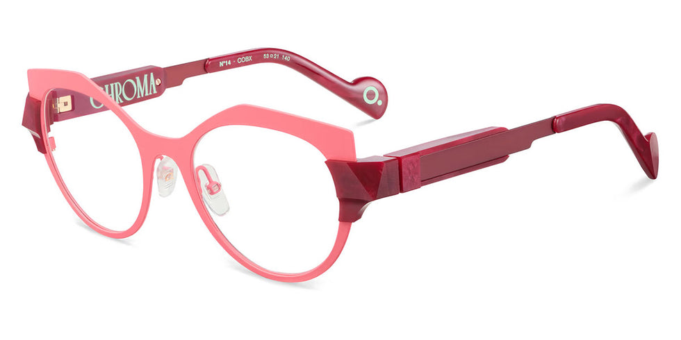 Etnia Barcelona® CHROMA N14 7 CHR014 53O COBX - COBX Red/Pink Eyeglasses