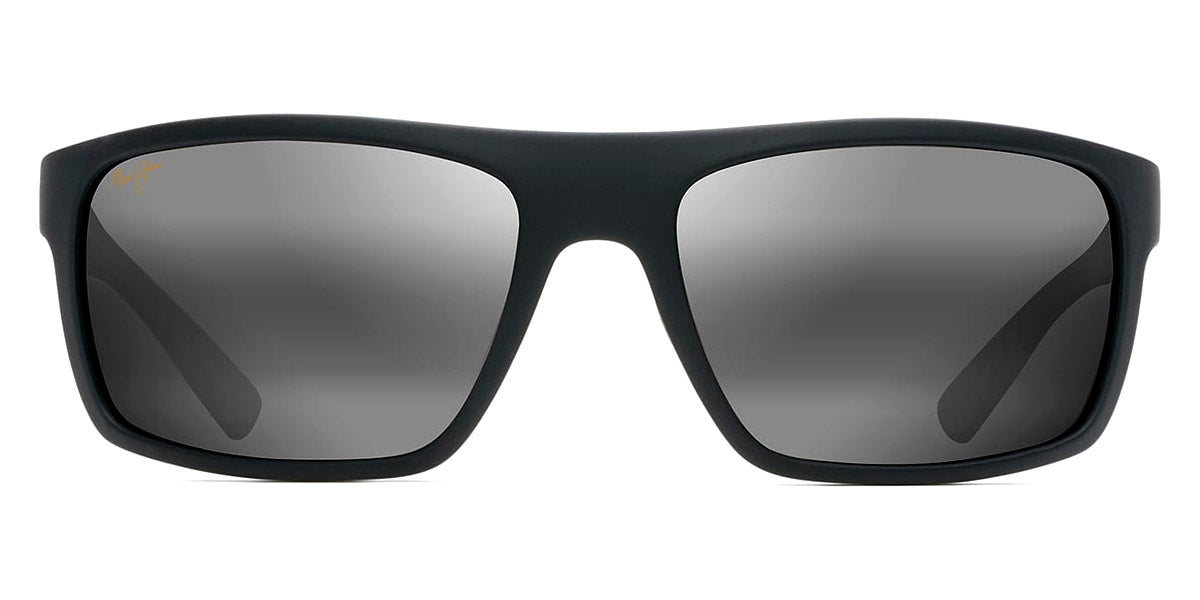 Maui Jim® Byron Bay 746-02MR - Matte Black Rubber / Neutral Grey Sunglasses