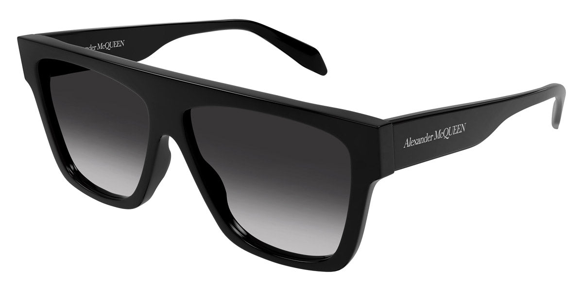 Alexander McQueen® AM0302S AM0302S-001 - Black / Grey Sunglasses