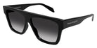 Alexander McQueen® AM0302S AM0302S-001 - Black / Grey Sunglasses
