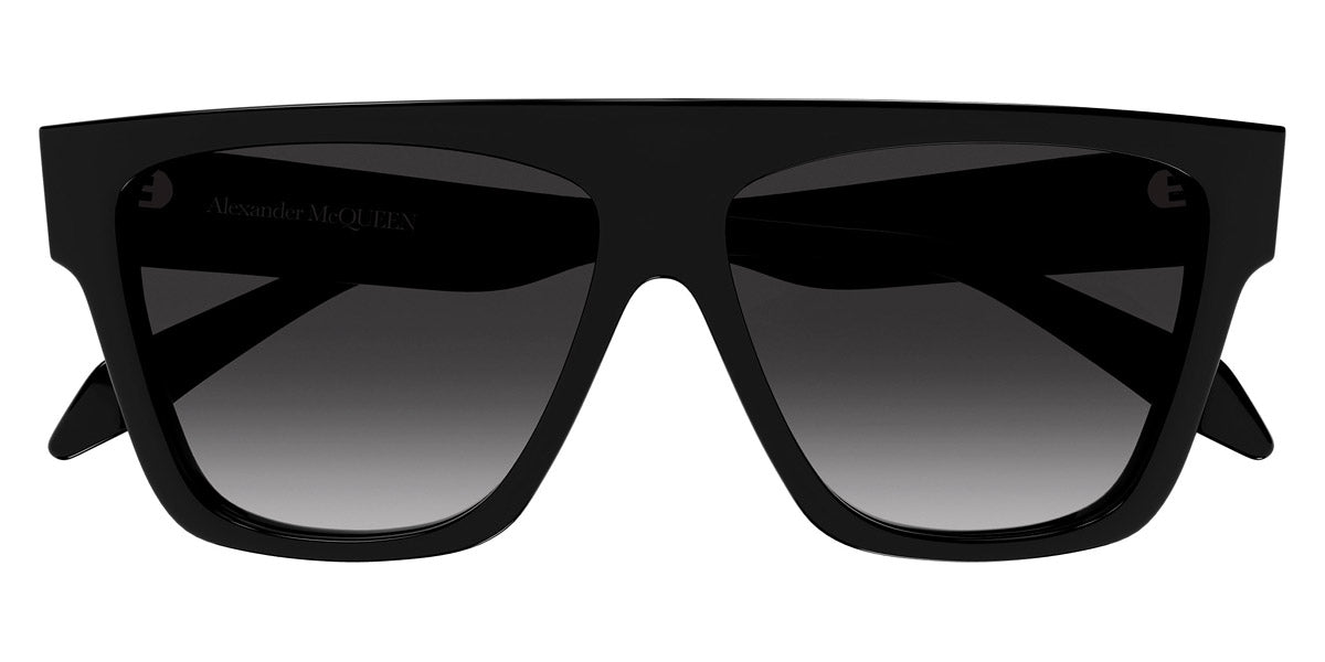 Alexander McQueen® AM0302S AM0302S-001 - Black / Grey Sunglasses