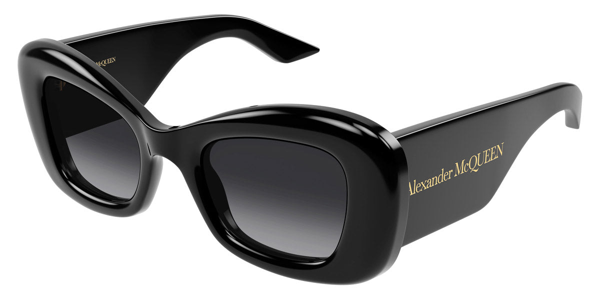 Alexander McQueen® AM0434S AMQ AM0434S 001 50 - 001 Black / Grey Sunglasses
