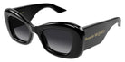 Alexander McQueen® AM0434S AMQ AM0434S 001 50 - 001 Black / Grey Sunglasses
