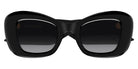 Alexander McQueen® AM0434S AMQ AM0434S 001 50 - 001 Black / Grey Sunglasses