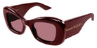 Alexander McQueen® AM0434S AMQ AM0434S 006 50 - 006 Burgundy / Red Sunglasses