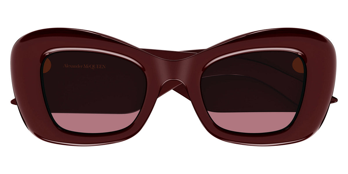 Alexander McQueen® AM0434S AMQ AM0434S 006 50 - 006 Burgundy / Red Sunglasses