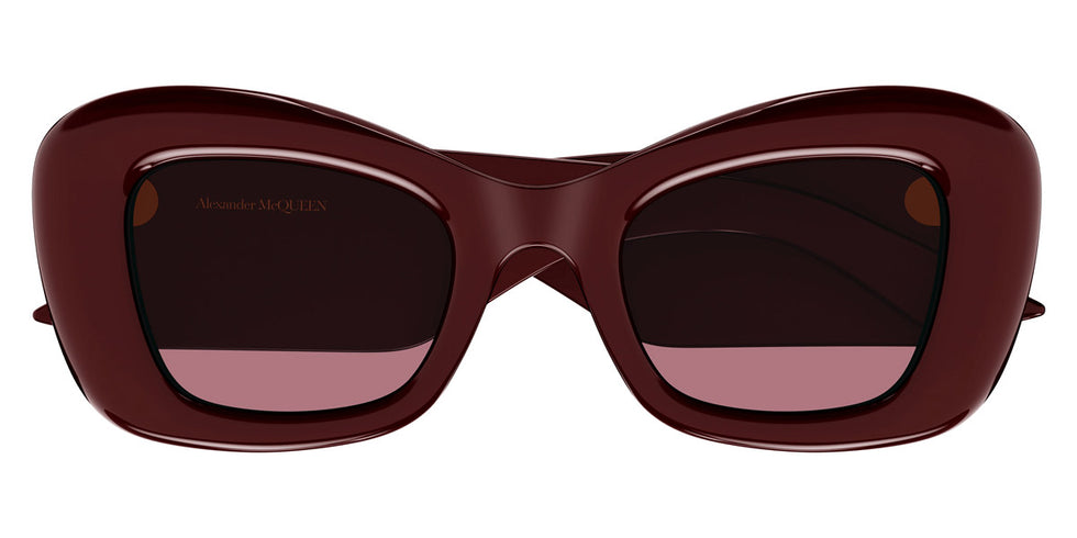 Alexander McQueen® AM0434S AMQ AM0434S 006 50 - 006 Burgundy / Red Sunglasses