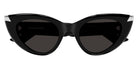 Alexander McQueen® AM0442S AMQ AM0442S 001 50 - 001 Black / Grey Sunglasses