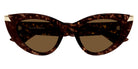 Alexander McQueen® AM0442S AMQ AM0442S 003 50 - 003 Havana / Brown Sunglasses