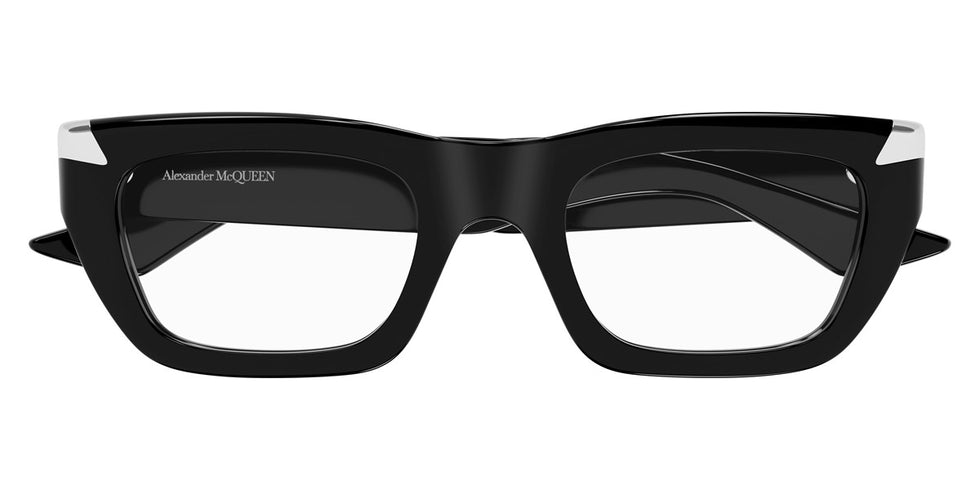 Alexander McQueen® AM0444O AMQ AM0444O 001 51 - 001 Black Eyeglasses