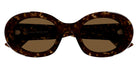 Alexander McQueen® AM0445S AMQ AM0445S 002 51 - 002 Havana / Brown Sunglasses