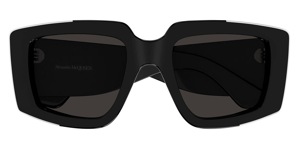 Alexander McQueen® AM0446S AMQ AM0446S 001 51 - 001 Black / Grey Sunglasses