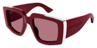 Alexander McQueen® AM0446S AMQ AM0446S 003 51 - 003 Burgundy / Red Sunglasses