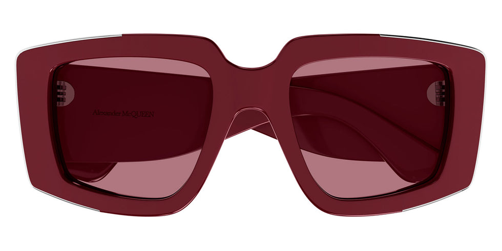 Alexander McQueen® AM0446S AMQ AM0446S 003 51 - 003 Burgundy / Red Sunglasses