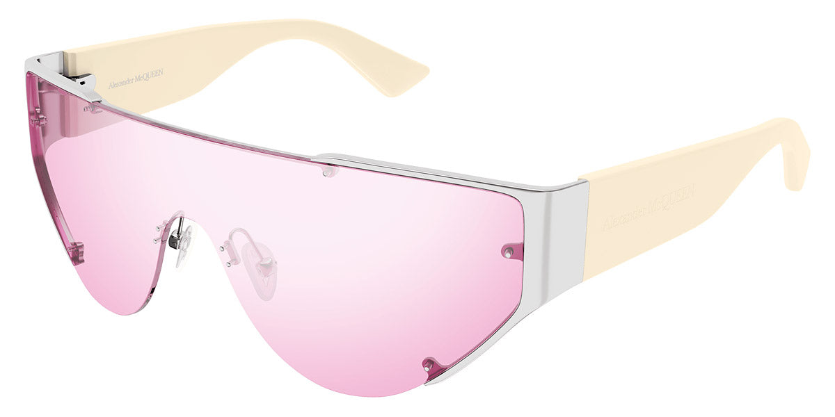 Alexander McQueen pink sunglasses with Swarovski crystals Alexander McQueen Unisex Sunglasses Pilot Rose Gold  main image 3