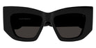 Alexander McQueen® AM0448S AM AM0448S 001 53 -  Black / Gray Sunglasses