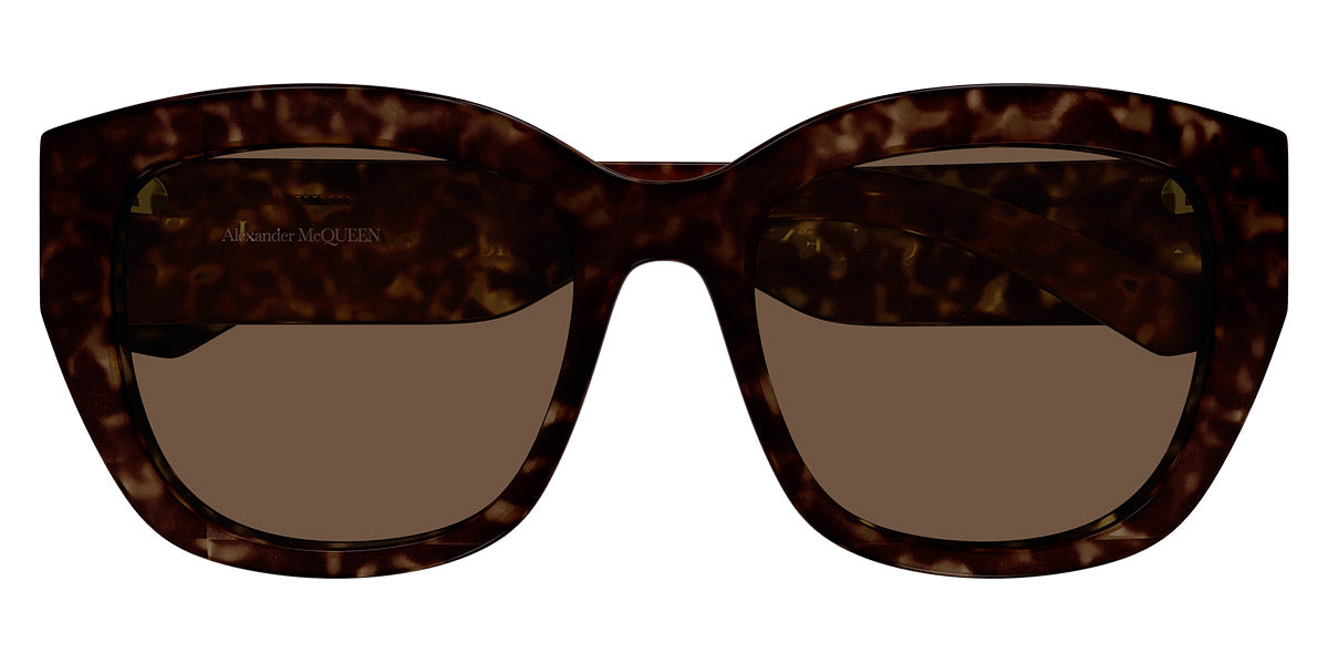 ( 【あまね】Alexander McQueen ラウンド型サングラス Alexander McQueen® AM0451SA Oversize Sunglasses EuroOptica™