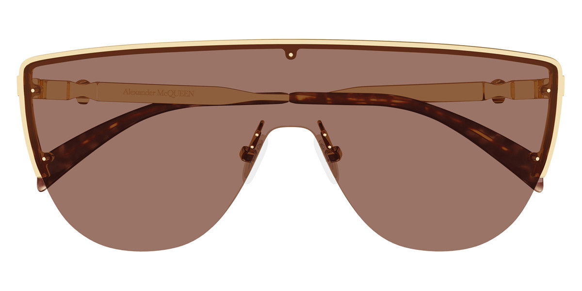 Alexander McQueen サングラス べっこう チタンUV Alexander McQueen® AM0457S Mask Sunglasses EuroOptica™