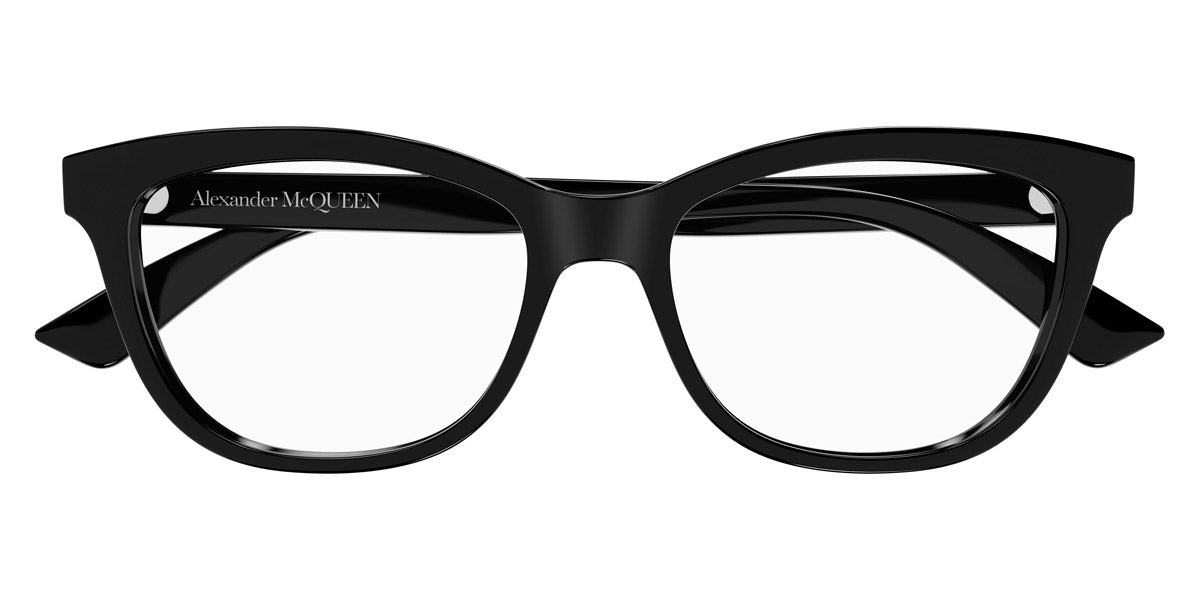 Alexander McQueen® AM0461O AMQ AM0461O 001 53 - 001 Black Eyeglasses