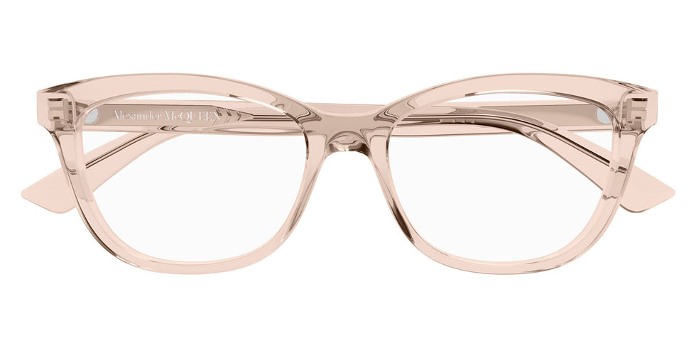 Alexander McQueen® AM0461O AMQ AM0461O 003 53 - 003 Pink Eyeglasses