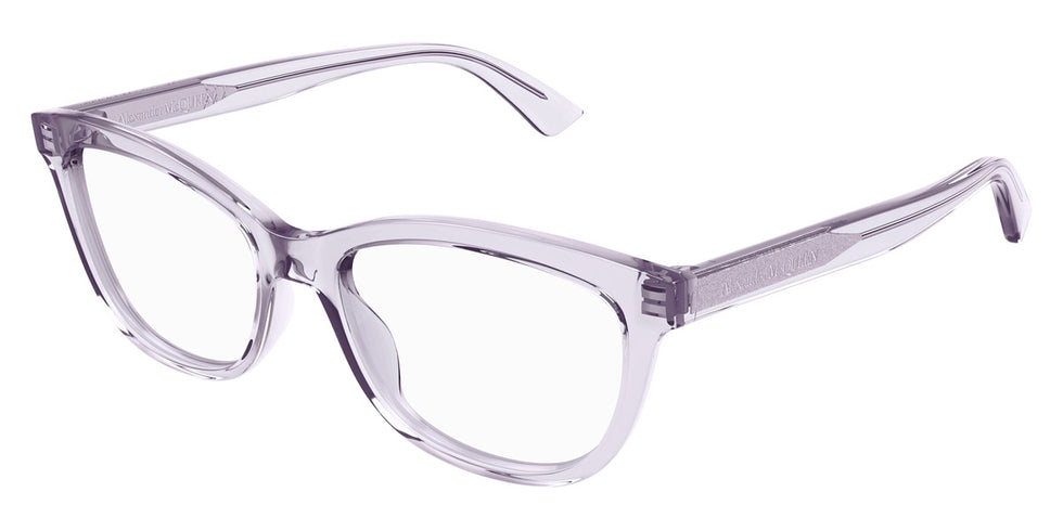 Alexander McQueen® AM0461O AMQ AM0461O 005 53 - 005 Violet Eyeglasses