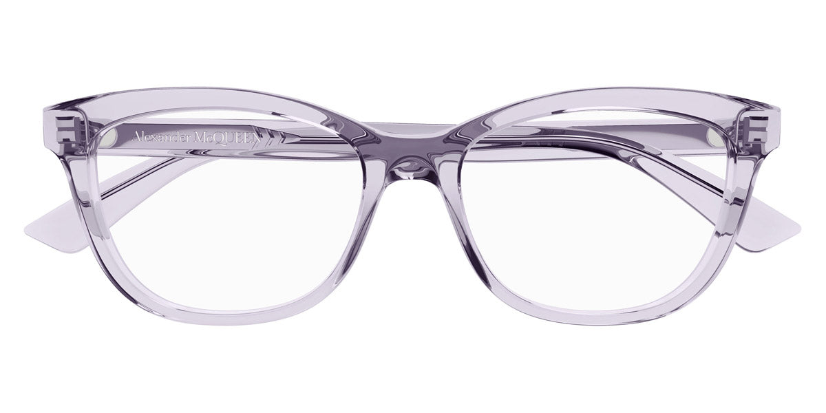 Alexander McQueen® AM0461O AMQ AM0461O 005 53 - 005 Violet Eyeglasses