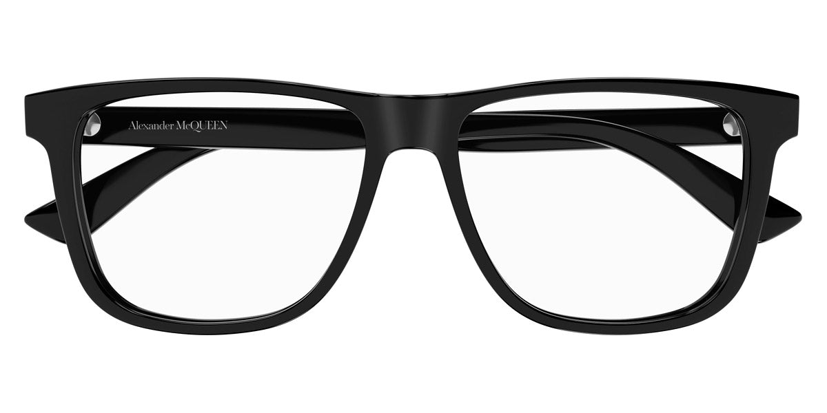 Alexander McQueen® AM0463O AMQ AM0463O 001 56 - 001 Black Eyeglasses
