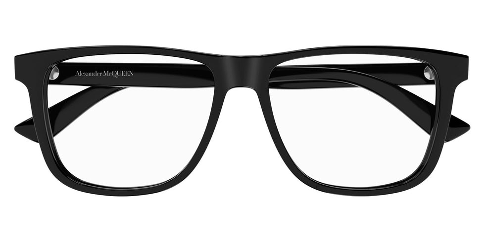 Alexander McQueen® AM0463O AMQ AM0463O 001 56 - 001 Black Eyeglasses
