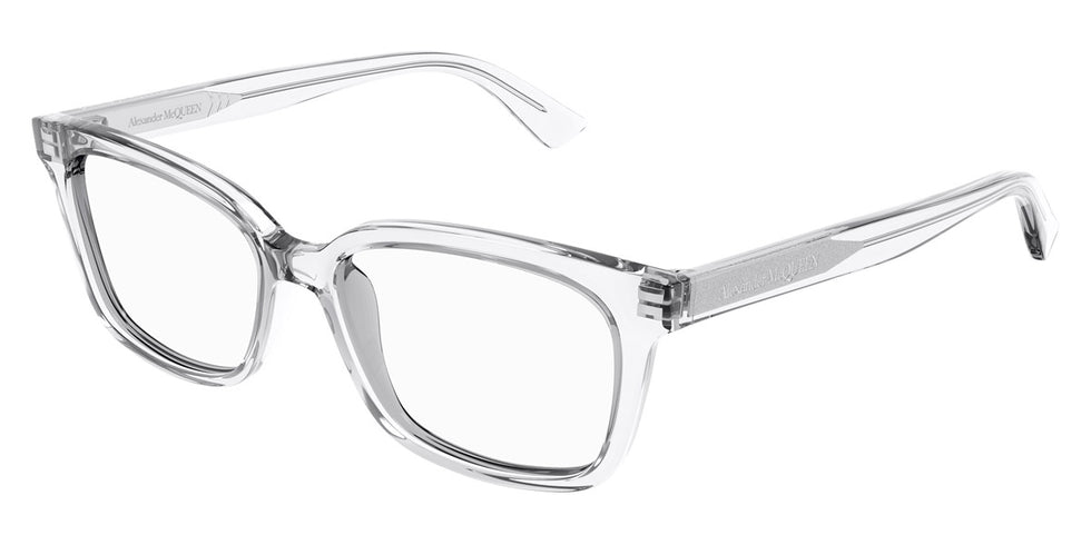 Alexander McQueen® AM0464O AMQ AM0464O 004 52 - 004 Crystal Eyeglasses
